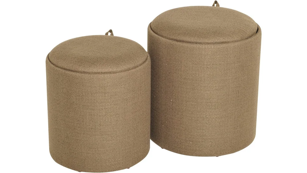 Velmira puff 2 deler 39 cm rund v:5068857
