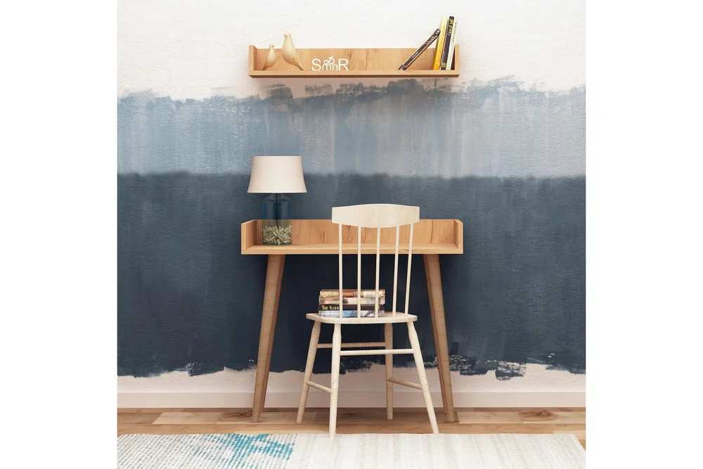 Mod Design Skrivebord 90 cm med Oppbevaring Vegghylle v:2887859