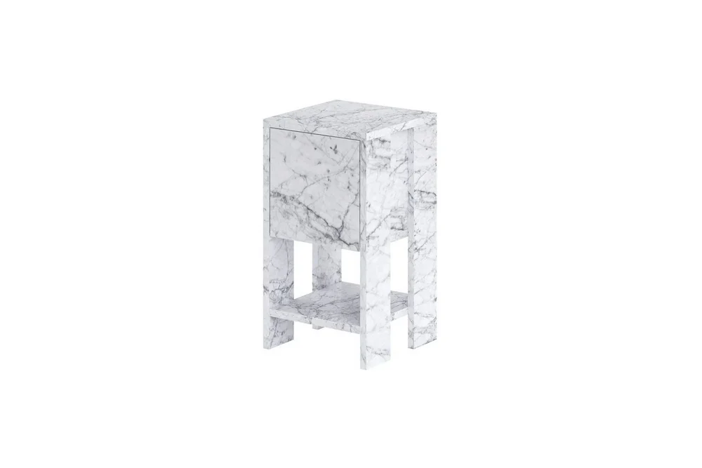 Nattbord Haelyn Carrara Marmor v:5083083