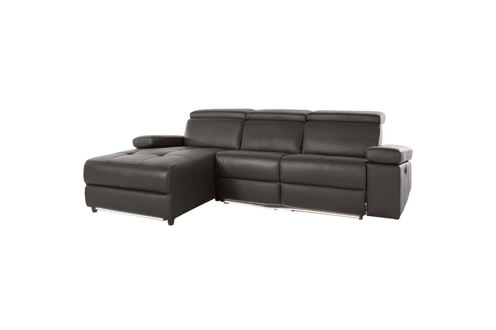 Hjørnesofa 3-seter Rayland Brun, PU, Venstre Manuell Recliner v:2103092 Hjørnesofa 3-seter Rayland Brun, PU, Venstre Manuell Recliner v:2103092