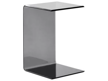 Sidebord LOURDES Herdet glass Svart v:7358460