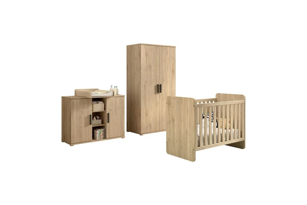 Byrå med skötbord Baby Säng Garderob Jaxx Sam Jaxx oak v:6457838