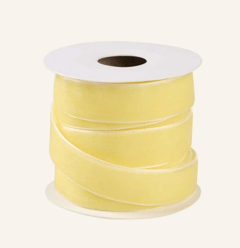 Gavebånd gul – 1,6cm x 3 m v:7333090 Gavebånd gul – 1,6cm x 3 m v:7333090