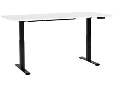 Elektrisk justerbart skrivebord DESTINES 180 cm 80 cm Hvit/svart v:4009697 Elektrisk justerbart skrivebord DESTINES 180 cm 80 cm Hvit/svart v:4009697