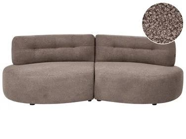 Sofa 3-seter LAERDAL Bouclé Gråbrun v:1107279