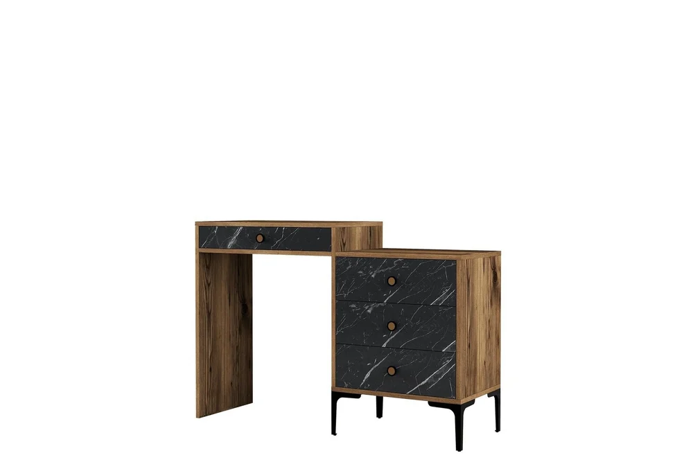 Ameias Sminkebord 124×84,7 cm Brun/Svart v:4050924 Ameias Sminkebord 124×84,7 cm Brun/Svart v:4050924
