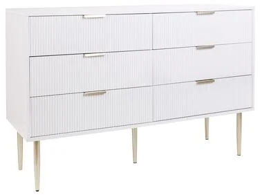 Kommode med 6 skuffer SOHO Hvit v:3864248 Kommode med 6 skuffer SOHO Hvit v:3864248
