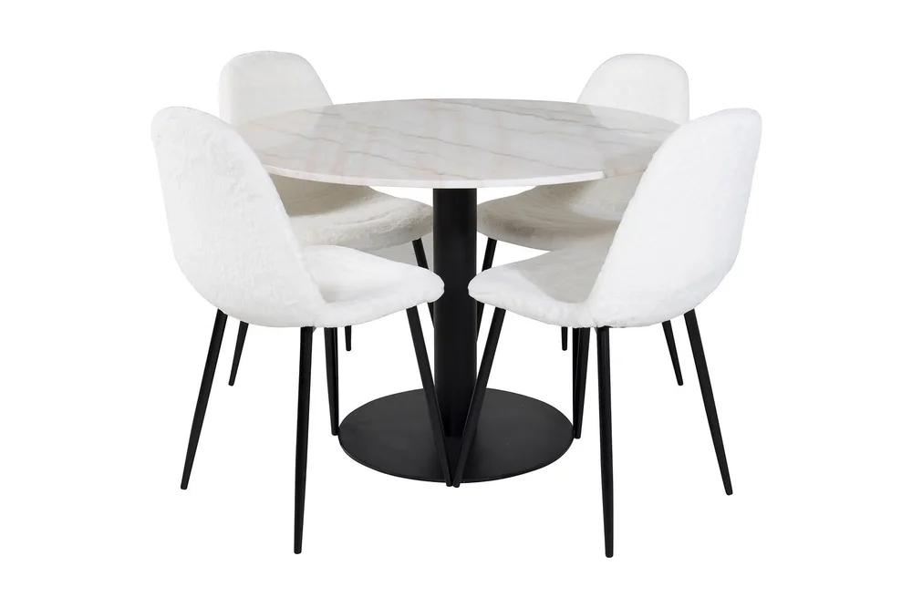 Admira Spisegruppe 106 cm Rund inkl. 4 Ypas Stoler v:3959367 Admira Spisegruppe 106 cm Rund inkl. 4 Ypas Stoler v:3959367