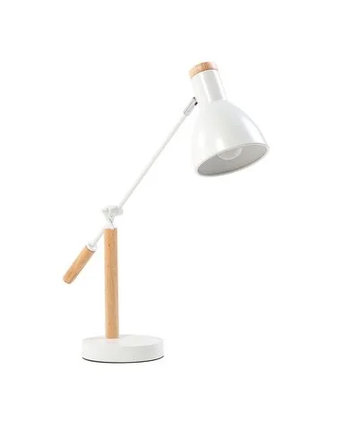 Skrivebordslampe PECKOS Justerbar Metall Hvit v:3996963 Skrivebordslampe PECKOS Justerbar Metall Hvit v:3996963