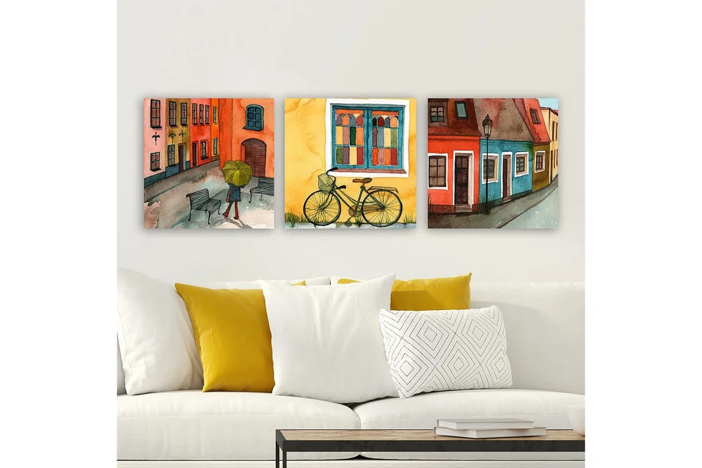 Decorative Canvas Painting (3 Pieces) 30x30 v:9555651