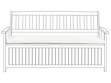 Pute til sittebenk SOVANA 148 x 45 cm Off white v:9989407