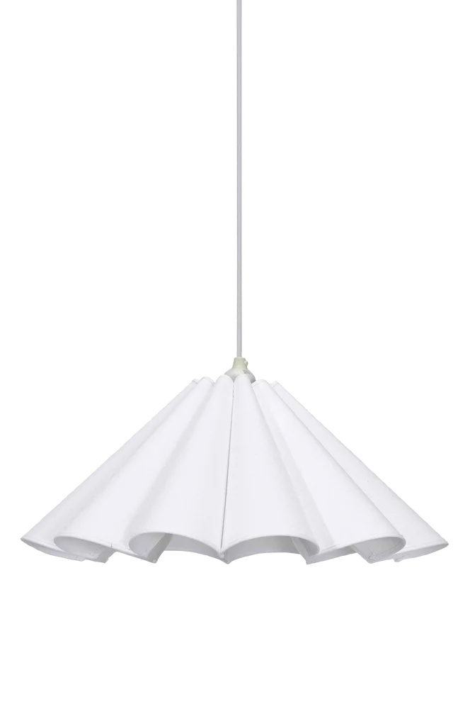 Takskjerm Freja 45cm – Hvit – Belysning | m v:9649290 Takskjerm Freja 45cm – Hvit – Belysning | m v:9649290