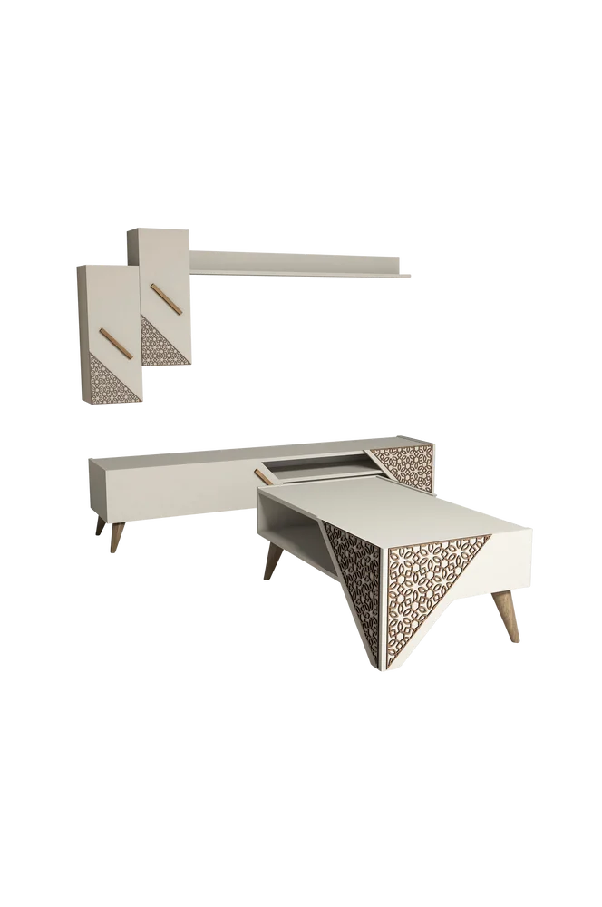 Sett med møbler Beril - Beige m v:7923870