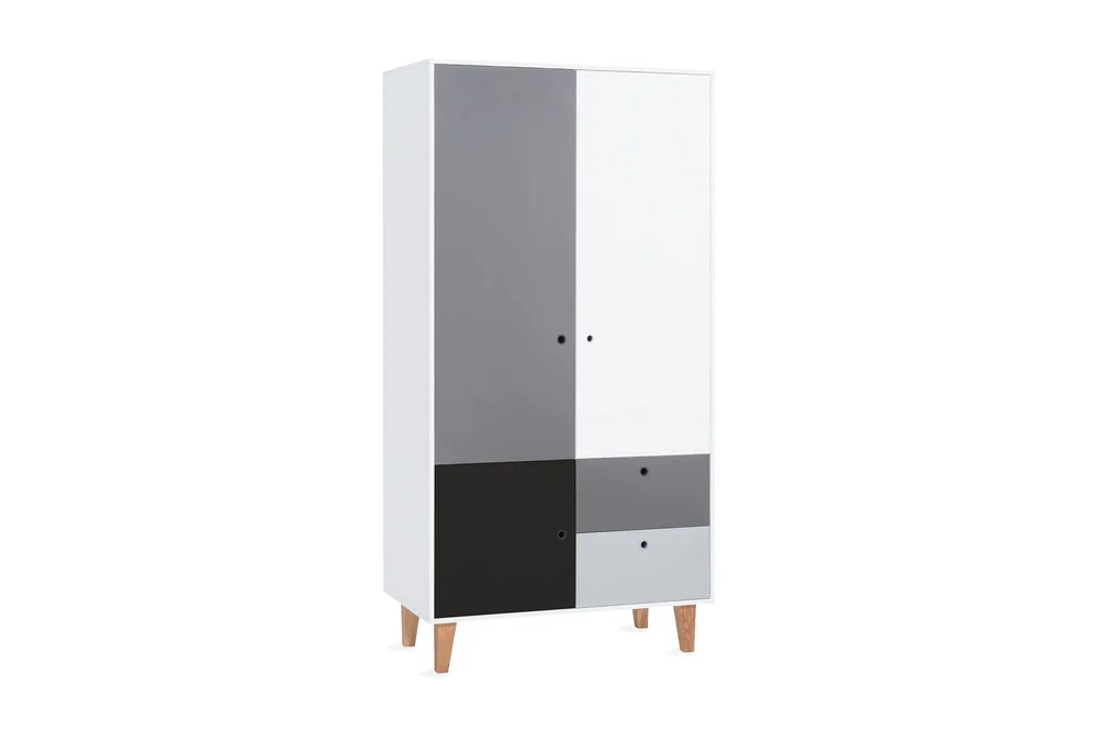 Concept Garderobe Hvit / Mørkegrå / Svart v:9907592