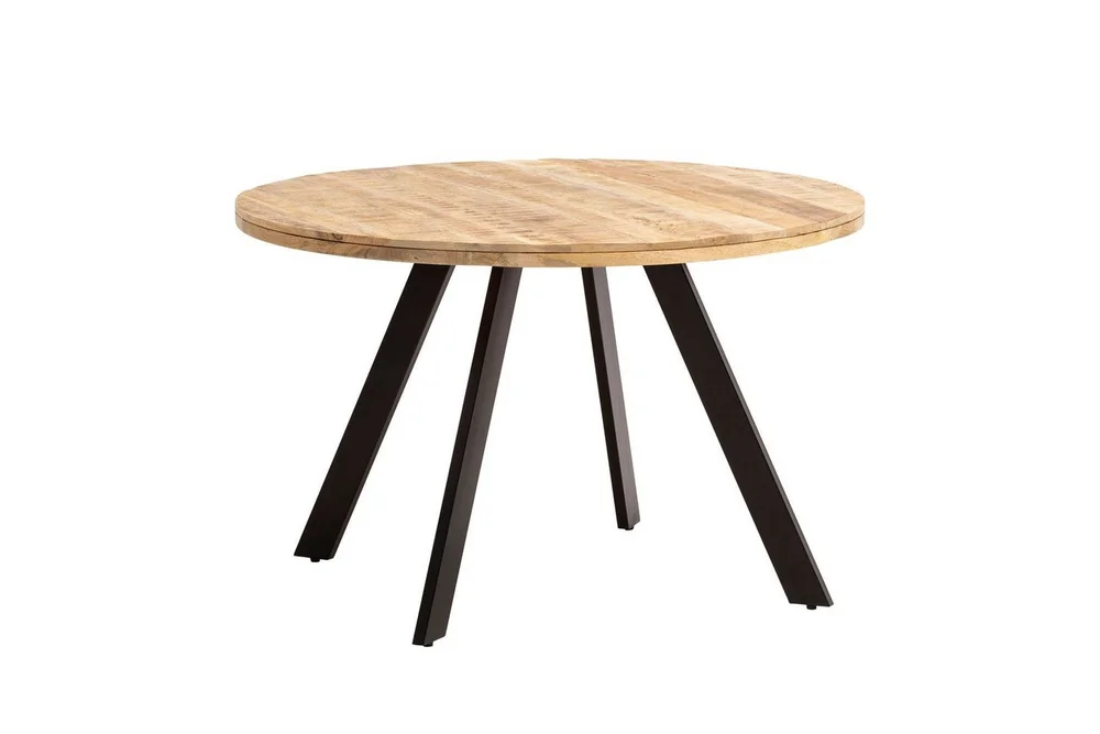 Spisebord Wohnling rundt massivt tre moderne landlig stil 120 cm v:4028117 Spisebord Wohnling rundt massivt tre moderne landlig stil 120 cm v:4028117