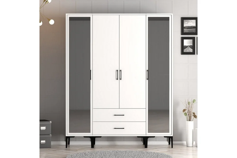 Kumsal Garderobe med Speil v:9642072