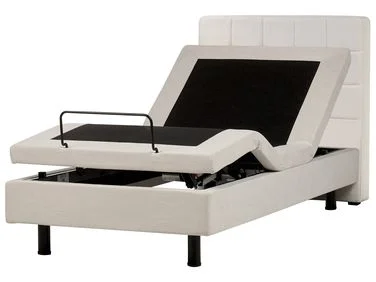 Justerbar seng DUKE 90 x 200 cm Lys beige v:172846