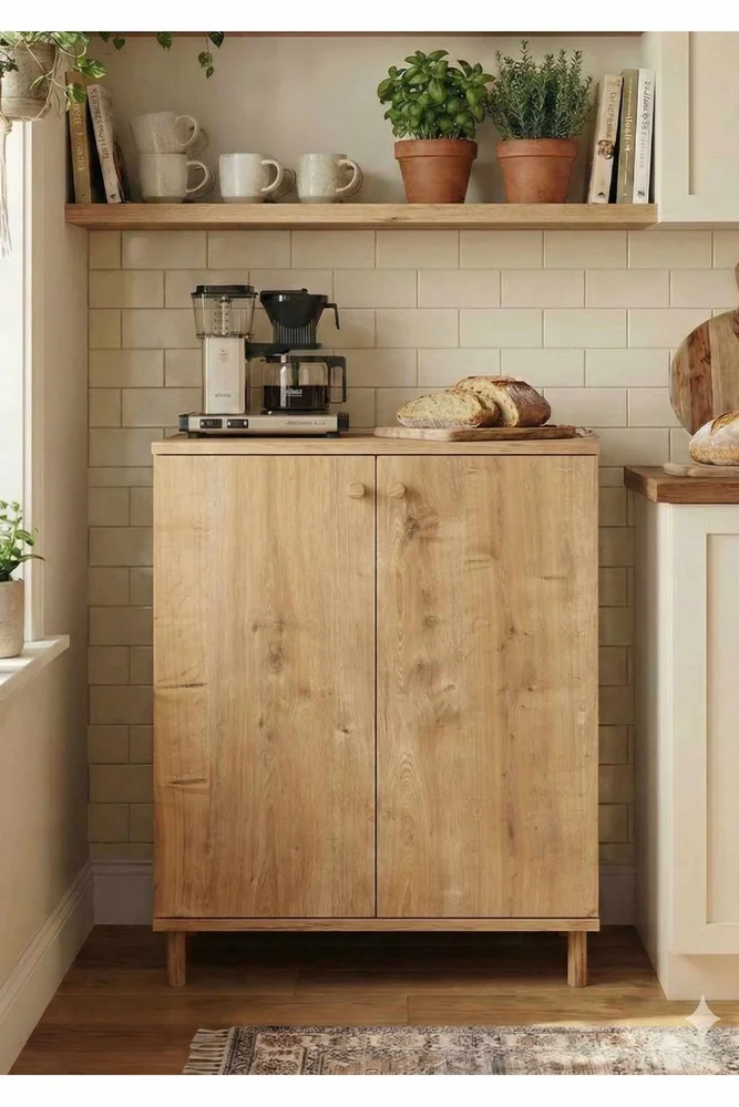 Flerbruks skap Hanah Home Peka Cabinet (60 x 85 x 30 cm) Sapphire Oak v:5422157 Flerbruks skap Hanah Home Peka Cabinet (60 x 85 x 30 cm) Sapphire Oak v:5422157