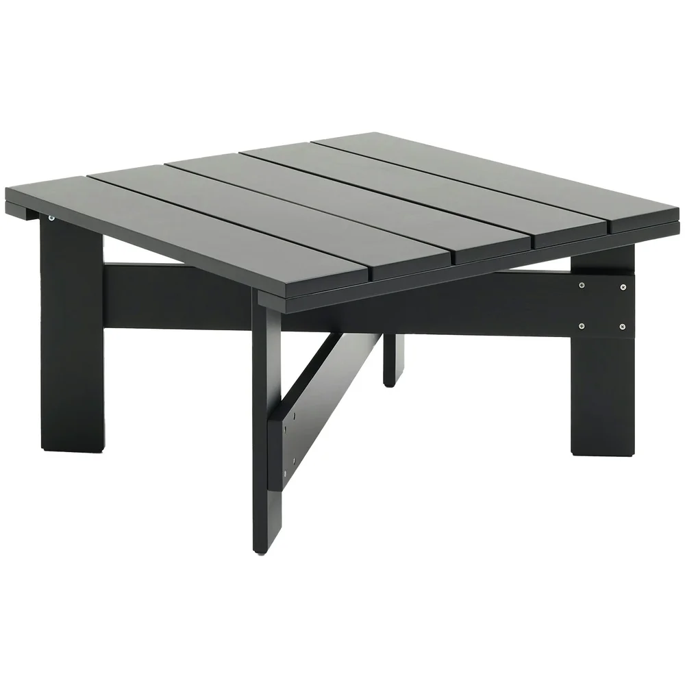 Crate Loungebord 75x75 cm, Sort v:9735320