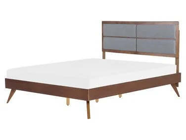 Seng POISSY 160 x 200 cm Mørk ask v:6990946