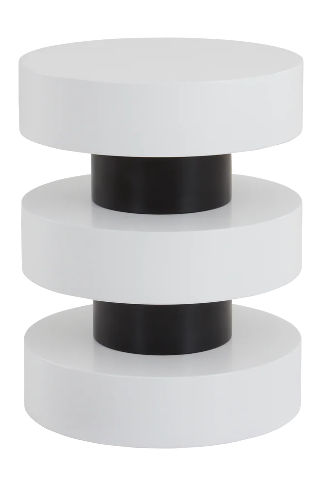 PORTELLO sidebord, diameter 40 cm - Hvit m v:7241348