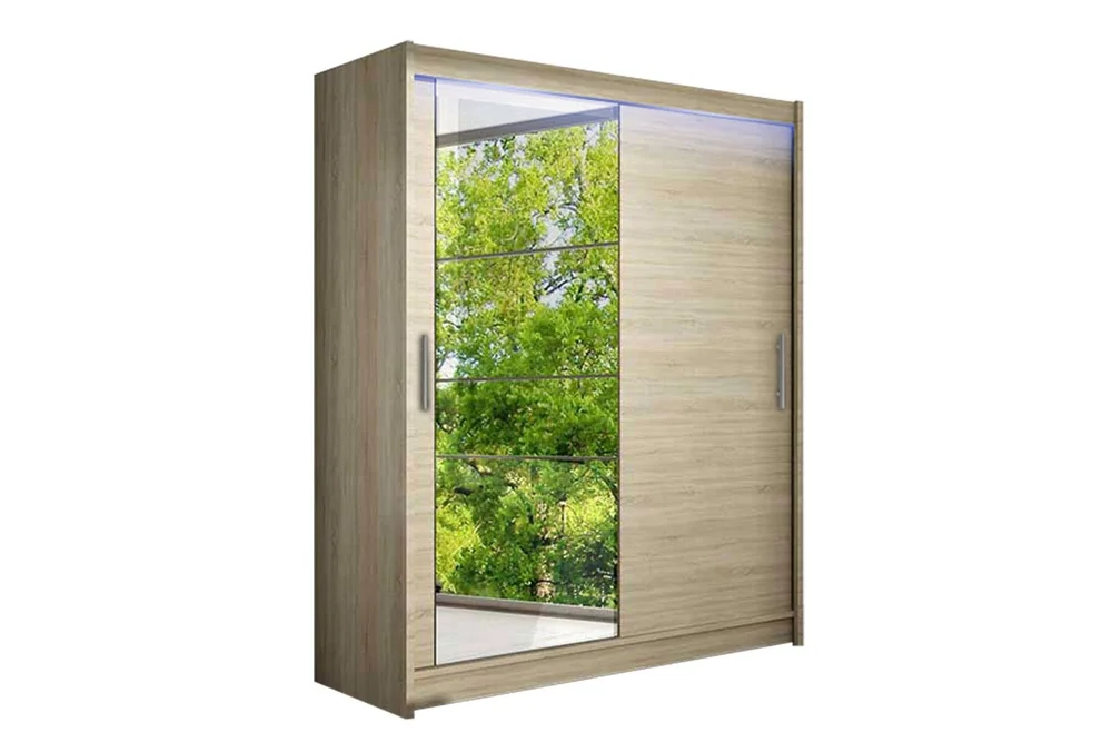 Leila Garderobe med Speil 150×200 cm v:7729516 Leila Garderobe med Speil 150×200 cm v:7729516