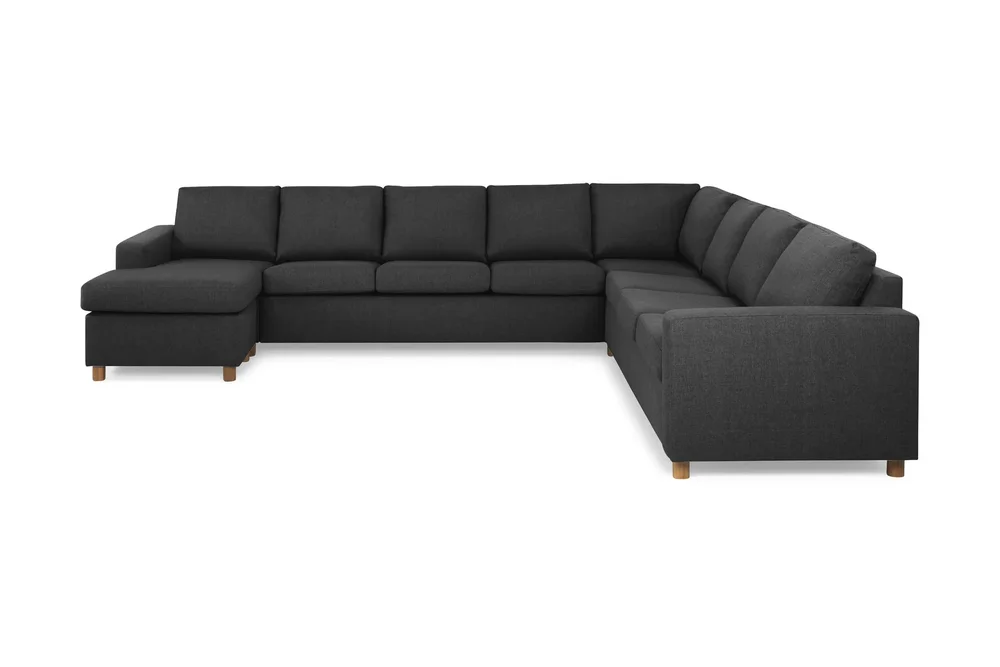 Crazy 7-seters Vendbar U-formet XX-Large Hjørnesofa med Divan i Stoff v:6286001 Crazy 7-seters Vendbar U-formet XX-Large Hjørnesofa med Divan i Stoff v:6286001