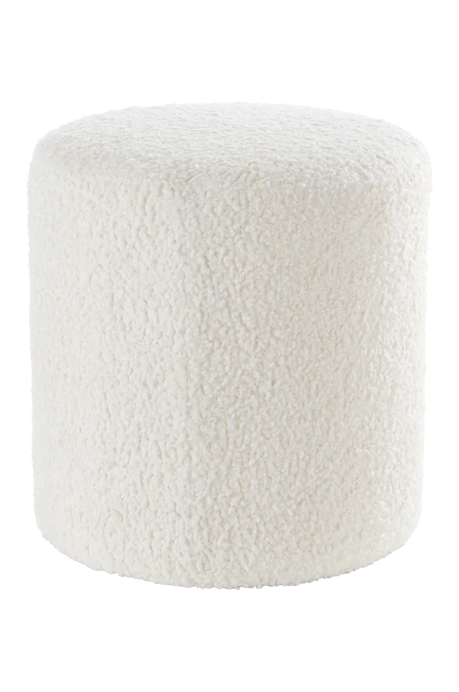 LEIDEN sittepuff Ø 40 cm – Hvit m v:9263702 LEIDEN sittepuff Ø 40 cm – Hvit m v:9263702