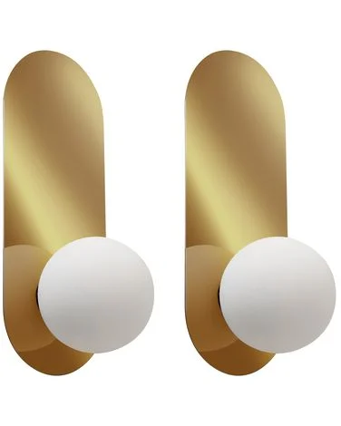 Sett med 2 vegglamper LEISI Gull v:3743106 Sett med 2 vegglamper LEISI Gull v:3743106