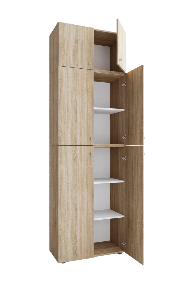 Vcm Garderobe Lona Xxl hengslede dører - Med vedlegg - Beige m v:2133742