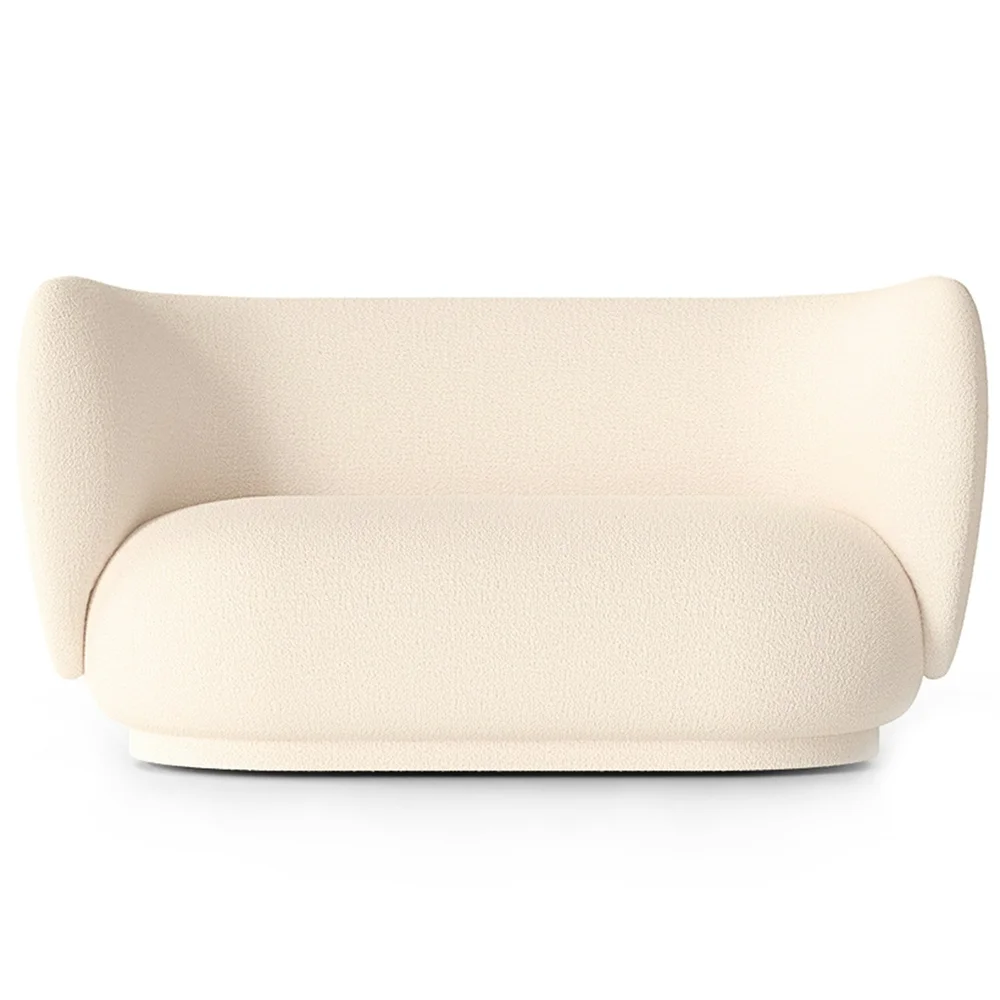 Rico Wool Boucle 2-Seter Sofa, Off-white v:6771662