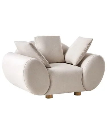 Lenestol RINGEL med puter Beige v:3813443