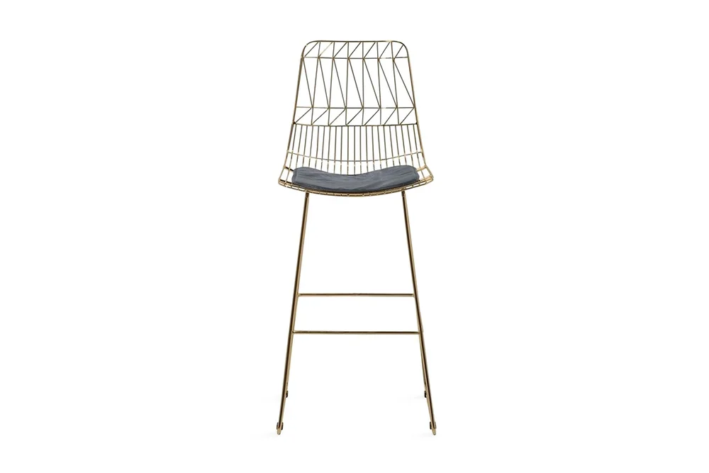 Set med 2 barstolar PRESTON Metall Guld 48cm v:9712374 Set med 2 barstolar PRESTON Metall Guld 48cm v:9712374