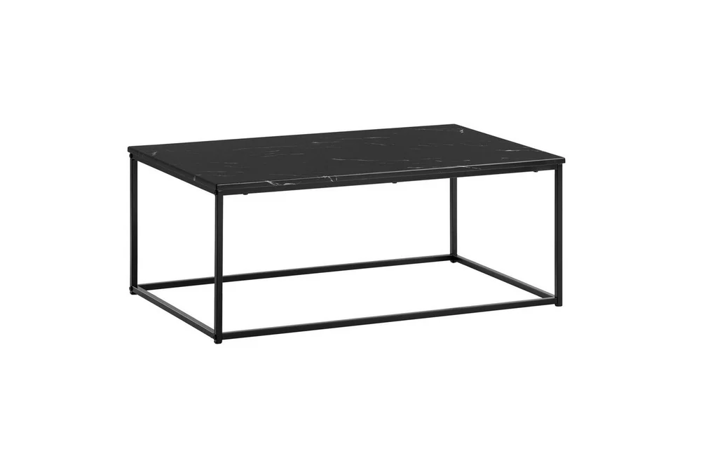 Sofabord Wohnling marmorstil, rektangulær elegant, moderne stil Svart, marmor svart v:4750759 Sofabord Wohnling marmorstil, rektangulær elegant, moderne stil Svart, marmor svart v:4750759