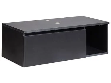 Veggmontert servantskap RUPANCO 80 cm Svart v:5023540 Veggmontert servantskap RUPANCO 80 cm Svart v:5023540