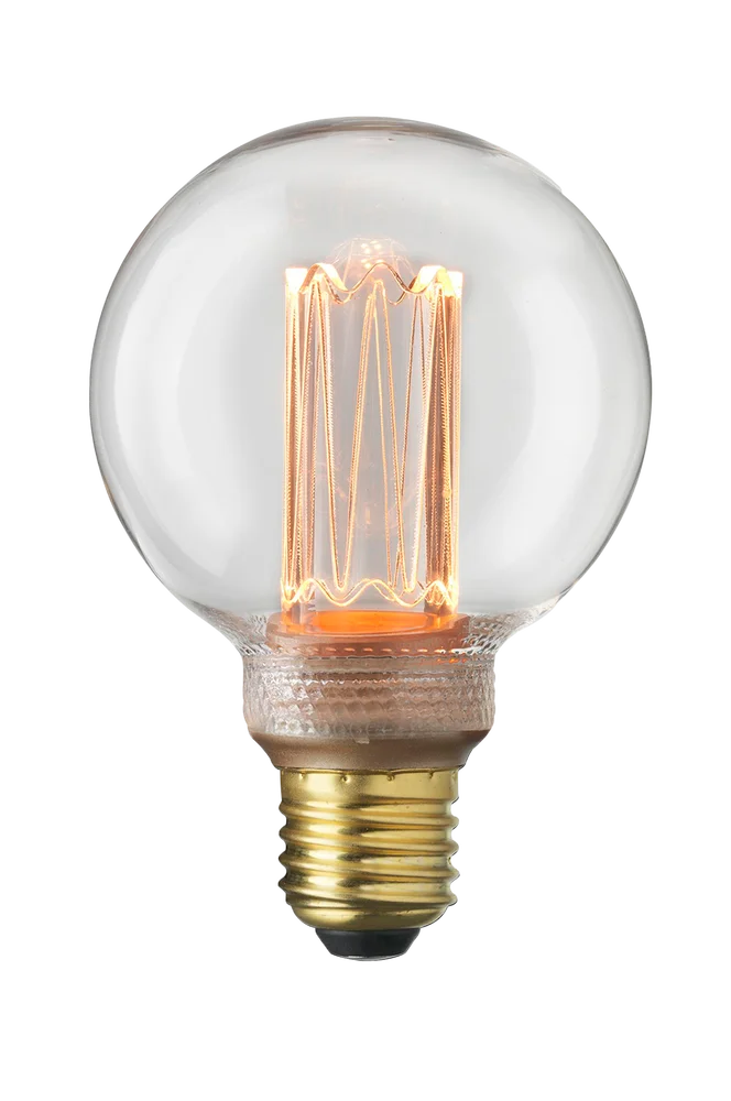 Lyskilde E27 Laser LED Filament Globe 80 mm Klar 3,5W – Transparent – Belysning | m v:2222678 Lyskilde E27 Laser LED Filament Globe 80 mm Klar 3,5W – Transparent – Belysning | m v:2222678