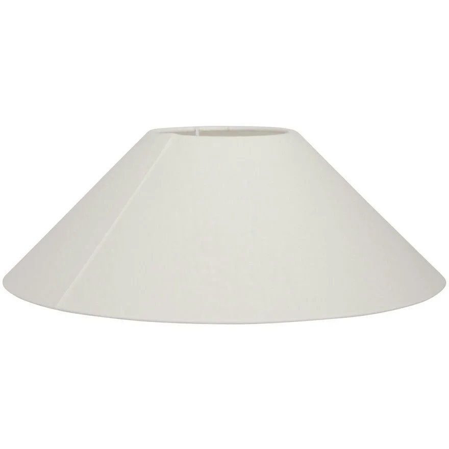 Basic Flat Lampeskjerm Hvit, 30 cm v:1694166