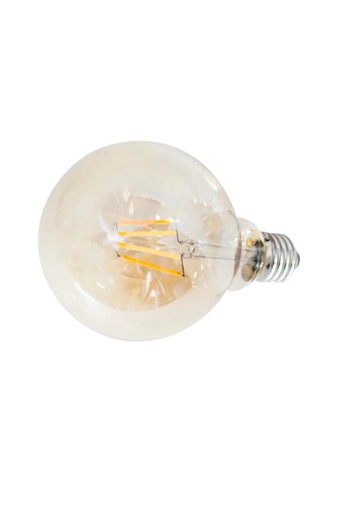 Filament dekorlyspære LED diameter 95 mm – Gul – Belysning | m v:7293358 Filament dekorlyspære LED diameter 95 mm – Gul – Belysning | m v:7293358