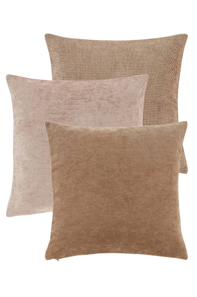 CHLOE putetrekk 3-pakke 50×50 cm – Beige – Tekstiler | m v:4999993 CHLOE putetrekk 3-pakke 50×50 cm – Beige – Tekstiler | m v:4999993