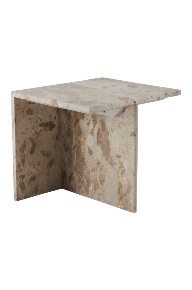 MELETO sidebord 40×45 cm – Beige m v:4188059 MELETO sidebord 40×45 cm – Beige m v:4188059