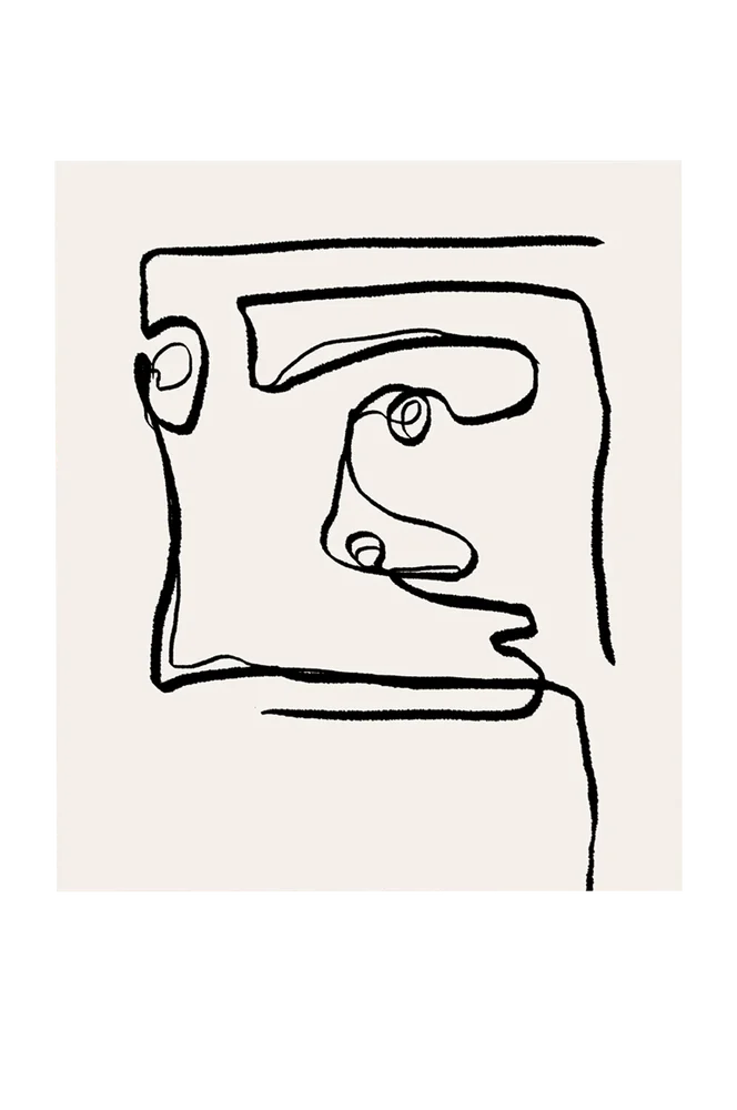 Poster Art Contemporain 2 – Beige – Dekor | m v:6262535