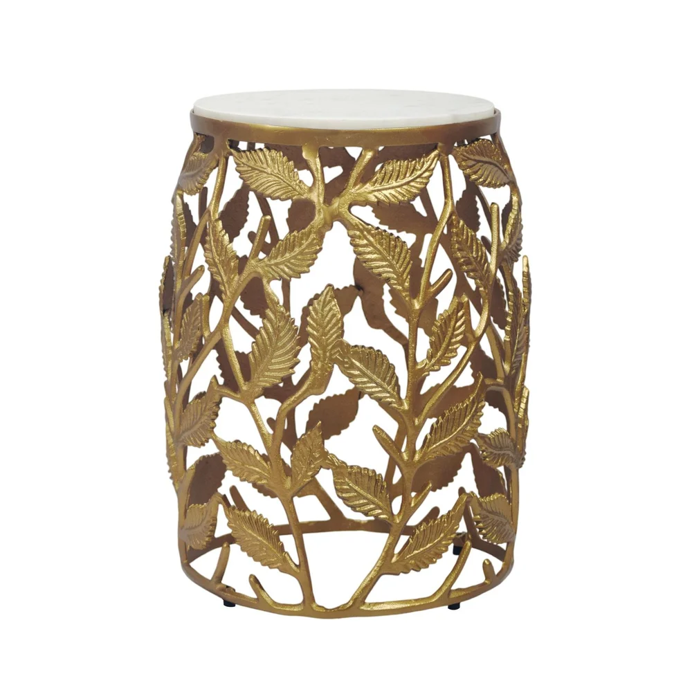 Ceron Rundt sidebord 40 cm med marmortopp v:5838965 Ceron Rundt sidebord 40 cm med marmortopp v:5838965