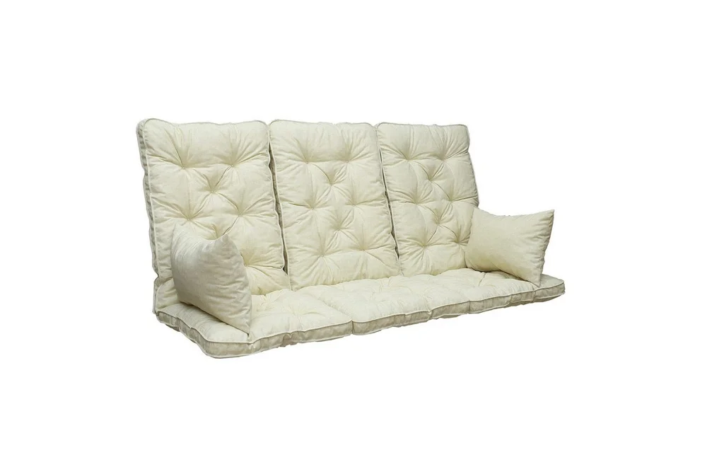 Sofapute med ryggstøtte Maxi Høy Rygg med Sideputer Beige v:2166066 Sofapute med ryggstøtte Maxi Høy Rygg med Sideputer Beige v:2166066