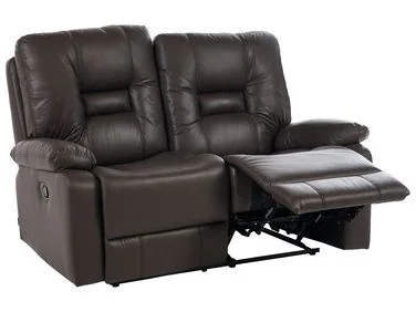 Manuell reclinersofa 2-seters BERGEN Kunstskinn Brun v:9305950 Manuell reclinersofa 2-seters BERGEN Kunstskinn Brun v:9305950