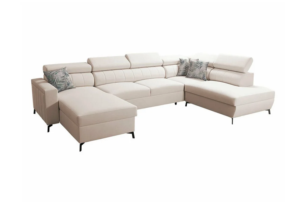 Galbally 5-sits Hörnbäddsoffa Beige/Light beige v:9297011