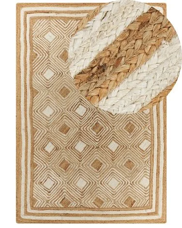 Teppe MENGEN Beige 160 x 230 cm Jute v:9289730