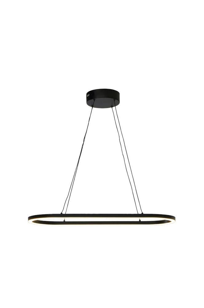Pendellampe Oda oval - Svart - Belysning | m v:7408938