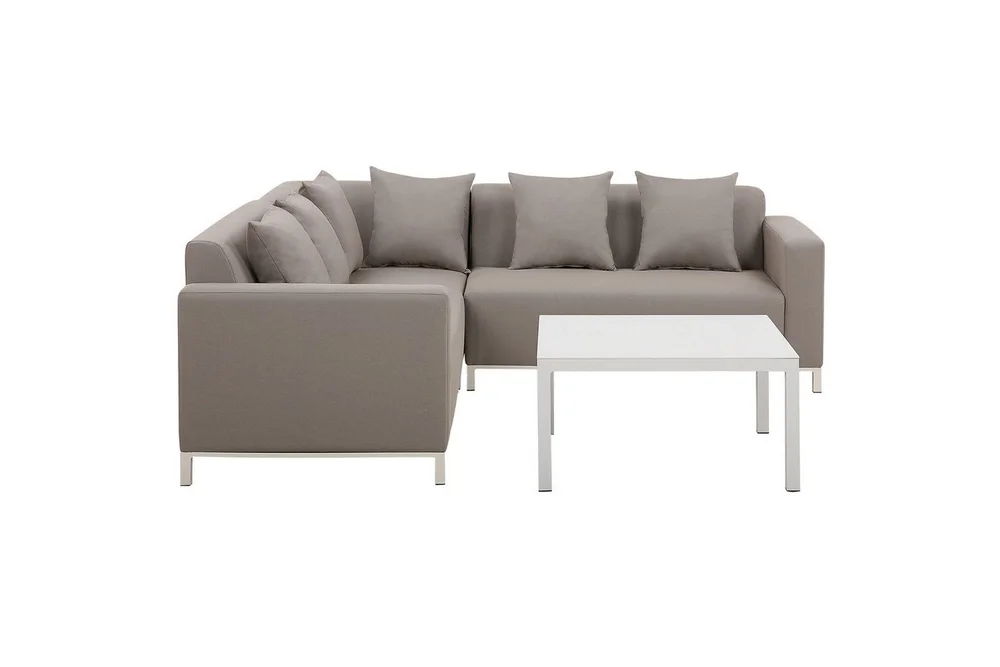 Hörnsoffa Beliani Belize Beige||White v:7671060