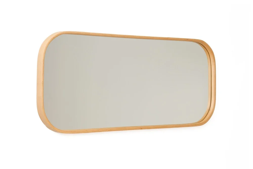 Dekorativt speil Wallxpert Zaha (103 x 42 x 4 cm) Eik v:6482357