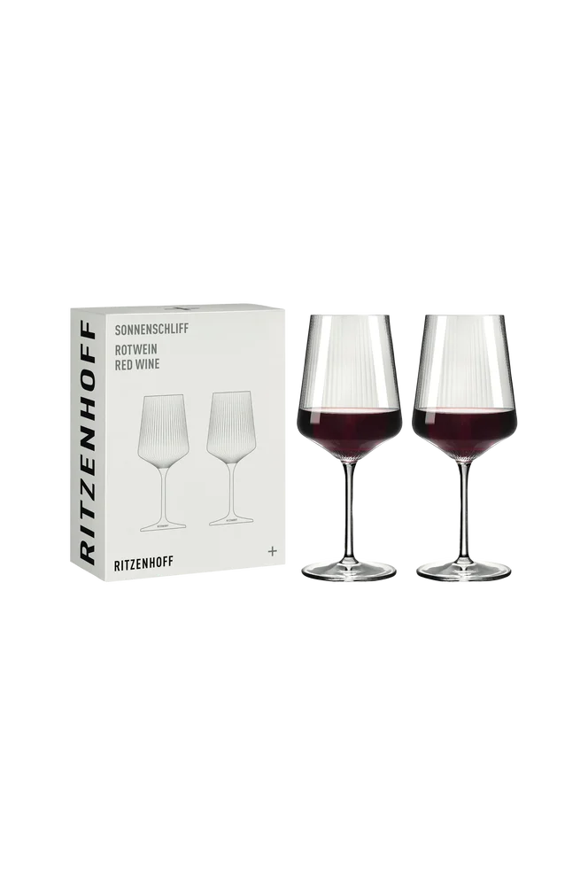 Rødvinsglass Sonnenschliff 2-pakning - Transparent - Kjøkken & husholdning | m v:8033707